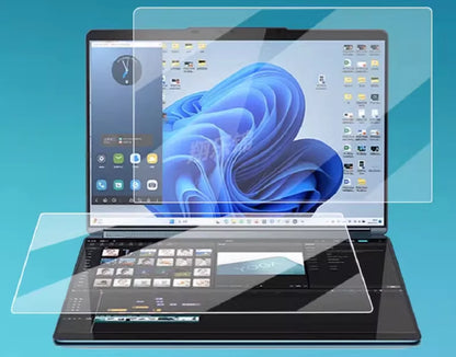 GLOSSY 13.3 Screen + Small Screen Guard Protector For LENOVO YOGA BOOK 9I 2023