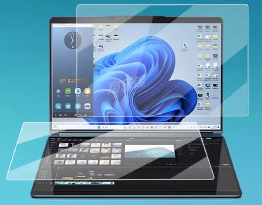 GLOSSY 13.3 Screen + Small Screen Guard Protector For LENOVO YOGA BOOK 9I 2023