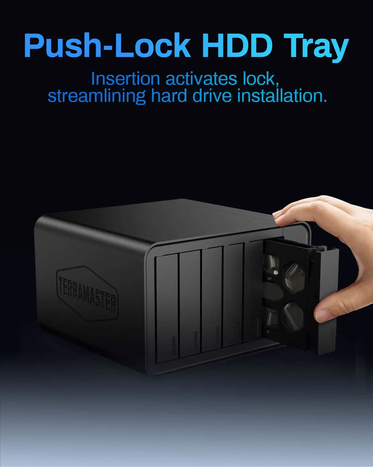 TERRAMASTER F6-424 NAS Storage 6bay - N95 Quad Core CPU, 8GB DDR5 RAM, 2.5GbE Port X2, Network Attached Storage (Diskless))