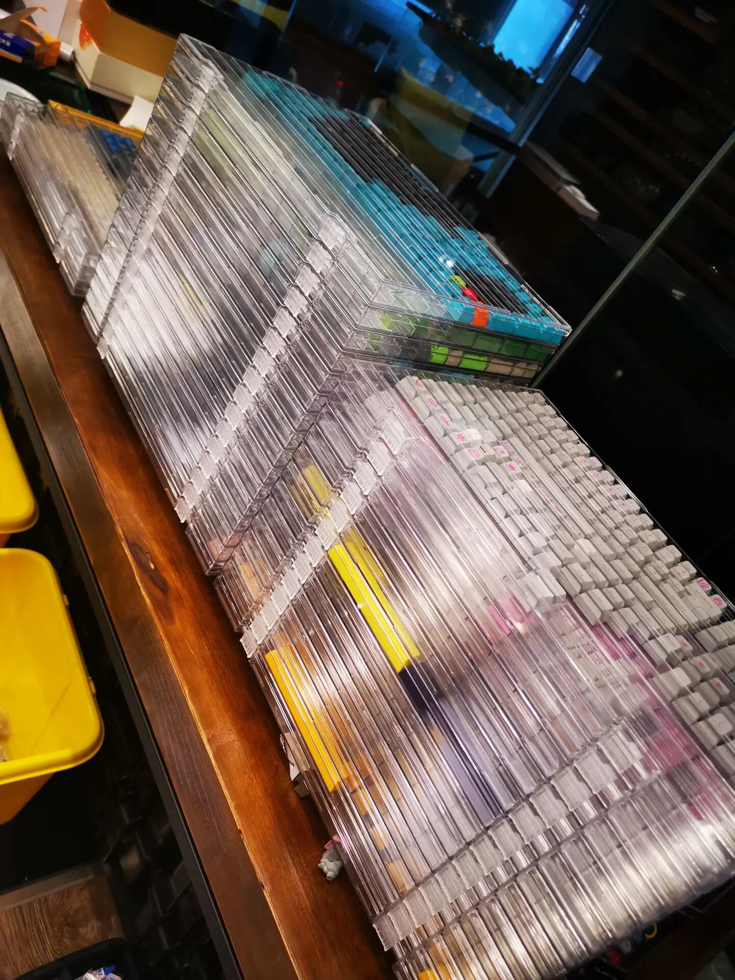 Keycaps Organizing Storage Tray PC Keycaps Container PC Material Keycaps Storage Box