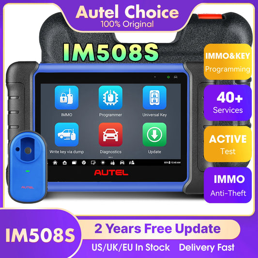 Autel MaxiIM IM508S IMMO Key Programming Diagnostic Tools Auto OBD2 Programmer Scanner All Systems 2 Years Free Update PK KM100