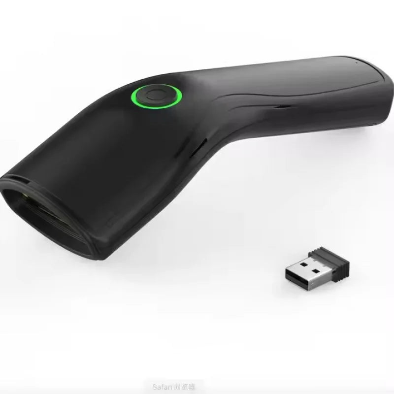 2D Wireless Barcode Scanner Cordless Automatic Scan Window Handheld Bar Code Reader for Retail Warehouse Inventory Tracking