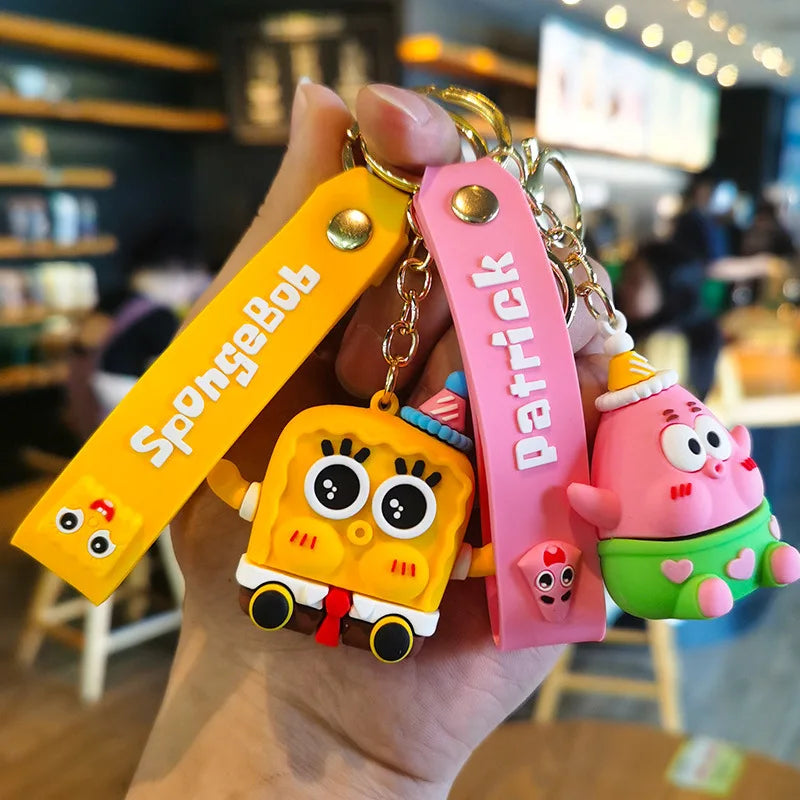 New Spongebob Patrick Star Keychain Creative And Cute Figurine Pendant