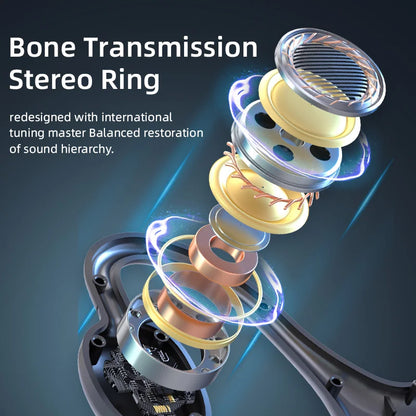 Ks15 Bluetooth Earphone Neck Mounted Wireless Headset With High Power Sound Conduction And Long Battery Life