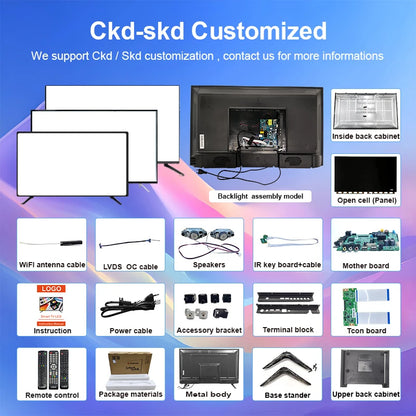 Téléviseur grand écran UHD 70 pouces (81 cm) - Disponible en 32, 43, 50, 55, 65, 75, 85, 98 et 100 pouces (81, 43, 50, 55, 65, 75, 85, 98 et 100 cm) - Compatible Android LED LCD Smart TV avec Wi-Fi