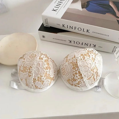 Strapless Lace Bras for Women Sexy Lingerie Backless Invisible Wireless Bralette 1/2 Cup Push Up Underwear Girls Backless Bras