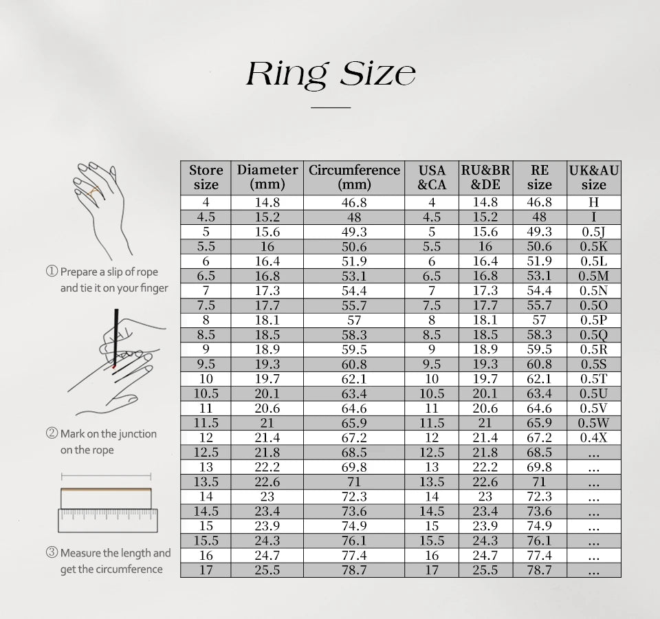 ATTAGEMS New Trends Moissanite Eternal Rings for Women S925 Sterling Silver D VVS1 Diamond Elegant Engagement Bands Fine Jewelry