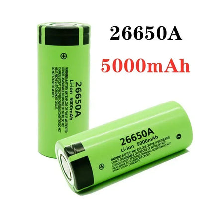 *-high-quality 26650 battery 5000mAh 3.7V 50A lithium-ion rechargeable battery, suitable for LED flashlights+chargers and DIY*.;