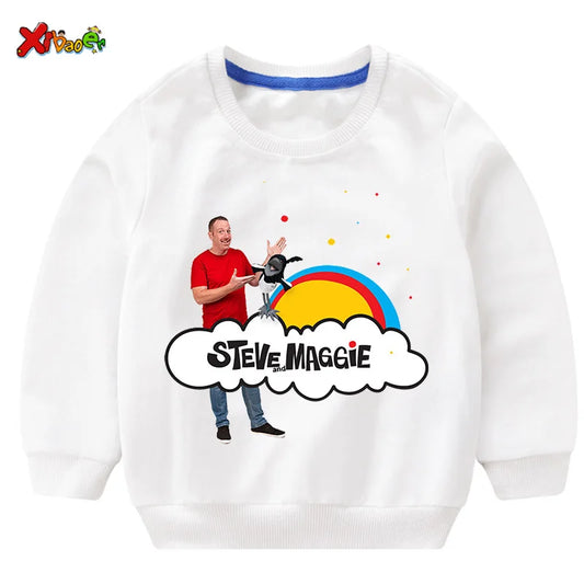 Sweat-shirts pour enfants Steve Maggie Ouctifs, sweat-shirts à capuche pour garçons et filles, vêtements décontractés, t-shirts et pulls pour enfants, mode