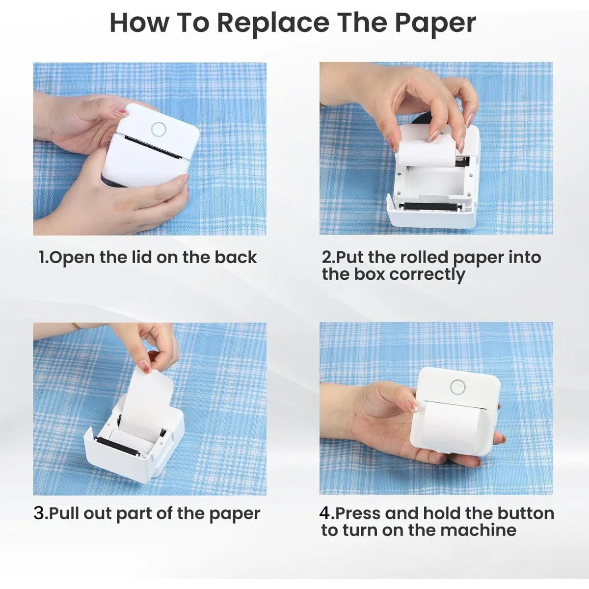 X6 Mini Pocket Sticker Printer Bluetooth Wireless Connection Portable Sticker Maker for Learning Note Journal DIY Work and Photo