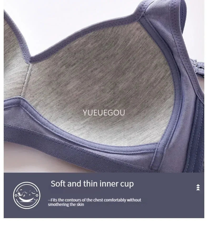 Plus Size Push Up Bra for Women - Adjustable Straps Lace Trim, Full Coverage Comfortable Support Underwire Bra for Big Bust