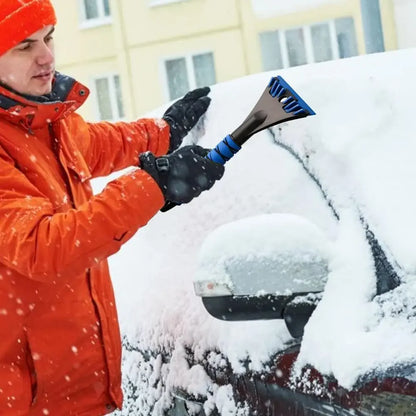 Grattoir à glace pour voiture, pelle à neige, outil de déneigement ergonomique pour pare-brise, dégivrage de vitres automobiles en hiver, portable et multifonction