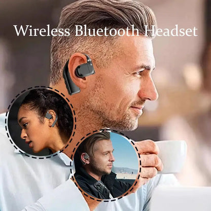 Wireless Bluetooth Headphones Bluetooth Headset With Led Display Right Ear In Ear Earphones Noise Canceling Headset For Driving