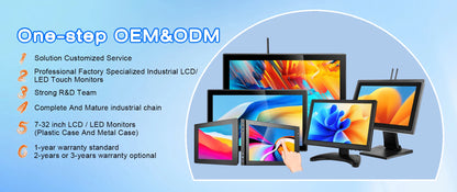 10.5 Inch CCTV Security Monitor 15:10 TFT LCD Screen 1920*1280 FHD Small TV Computer Display for PC CCTV With HDM VGA Interface