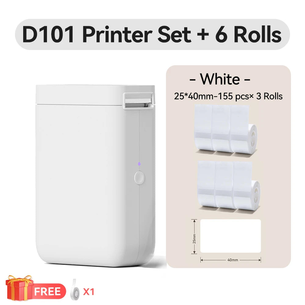 Niimbot D11 D110 D101 H1S Mini Thermal Printer Pocket Label Maker USB Bluetooth Label Stick Printer Inkless DIY Name Price Tag