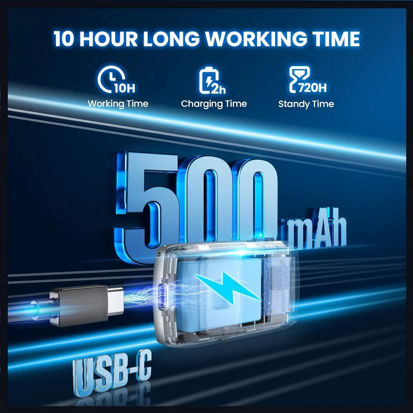 Scanner de codes-barres EYOYO Bluetooth QR 2D 1D avec écran LED, lecteur de codes-barres laser sans fil pour paiements mobiles iOS, Android et Windows.