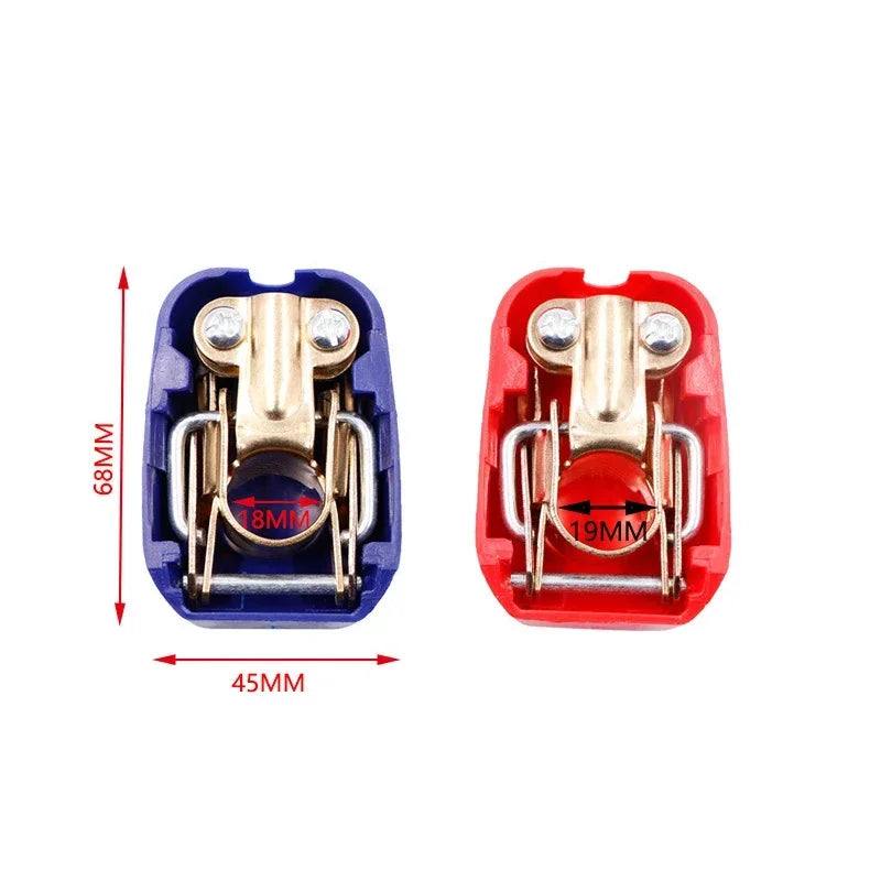 1 Pair Positive & Negative Electrode Quick Release Lift Off Connector Clamps Car Battery Terminals Car Accessories