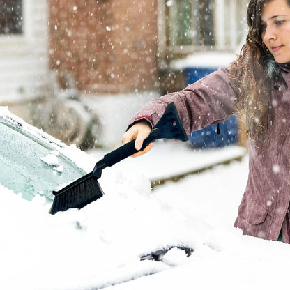 Grattoir à glace pour pare-brise de voiture, grattoir à glace et neige avec poignée en mousse ergonomique, nettoyeur de neige pour vitre de voiture, grattoir à glace pour vitre de voiture