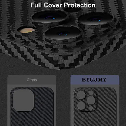 0.3mm PP Ultra Thin Cover For iPhone 16 15 14 Plus 13 12 Mini 11 Pro Max XR XS Max 7 8 Plus SE 2 3 Carbon Fiber Texture Case
