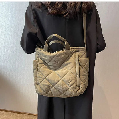 Large Capacity Mommy Bag for Women Totes Baby Diaper Nappy Bags Shoulder Cotton Ladies Maternity Shopping Bags