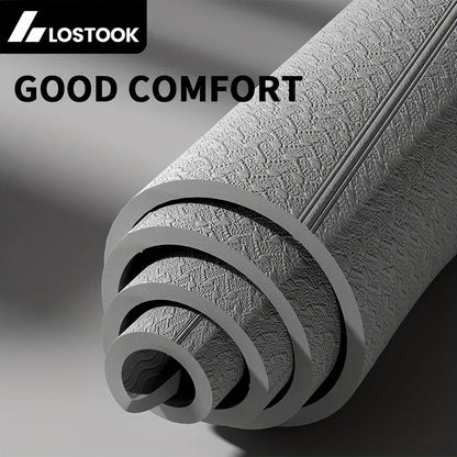 Tapis de yoga pliable et pratique, antidérapant, épais et large, pour le fitness à domicile et en extérieur, ainsi que pour la beauté et le sport.