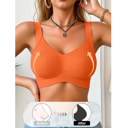 Bras for Women Full Cup Seamless Push up Female Underwear Adjustable Stretch Shoulder Straps Skin Friendly Bralette