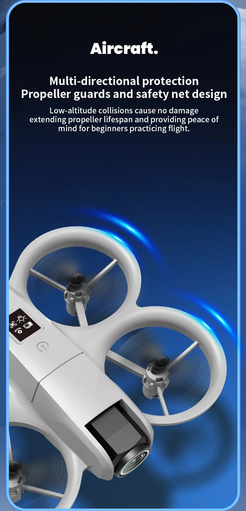 New H135 Mini Drone WIFI FPV Hover Professional 4K Camera Pocket Coloful Lights Dron Rc Plane Foldable Quadcopter RC Toys Gifts