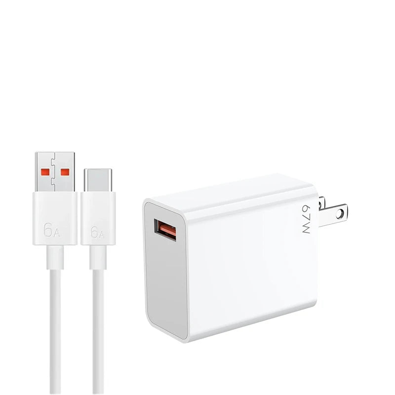Xiaomi Charger 67W EU Original Fast Charge Power Adapter 6A Type C Cable For Xiaomi 12 11 POCO X5 X4 Pro Redmi Note 9 10 11 Pro