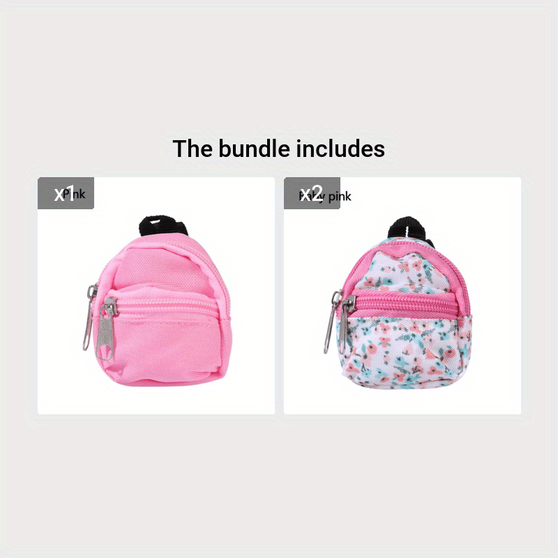 Sac à dos miniature pour poupée LABUBU de 30 cm (1/6 BJD), accessoire de décoration pour maison de poupée, idéal pour Halloween et Noël.