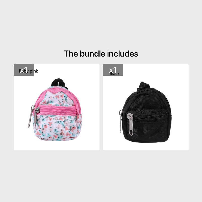 Sac à dos miniature pour poupée LABUBU de 30 cm (1/6 BJD), accessoire de décoration pour maison de poupée, idéal pour Halloween et Noël.