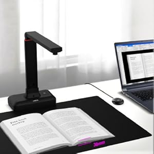 Scanner de livres et documents grand format A2/A3 pour transparents, haute résolution 23 MP, aplatissement automatique et prise en charge multilingue VIISAN-S21 2025