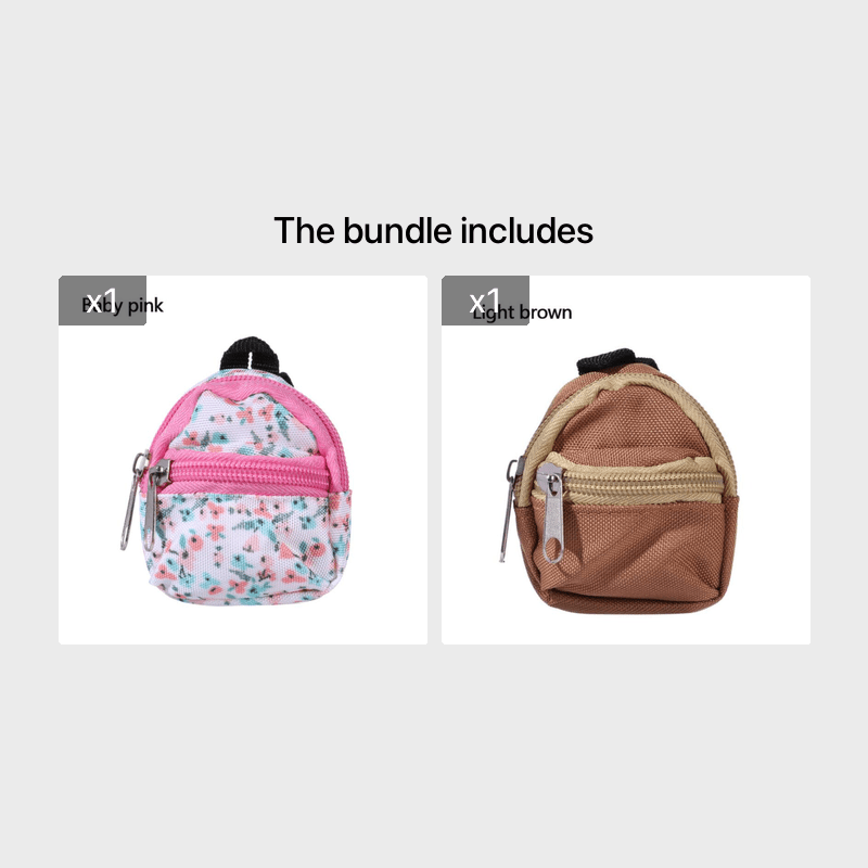 Sac à dos miniature pour poupée LABUBU de 30 cm (1/6 BJD), accessoire de décoration pour maison de poupée, idéal pour Halloween et Noël.