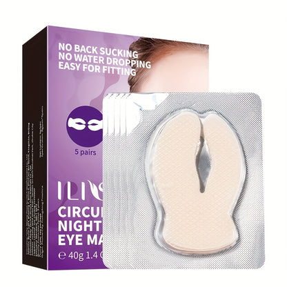 ILISYA C Circulating Eye Mask - 5 Pairs, Moisturizing and Firm, Suitable for a Variety of Skin Types, Containing Niacinamide and Hyaluronic Acid, Moisturizing Eye Skin, Eye Care, Make Skin Smooth and Tender