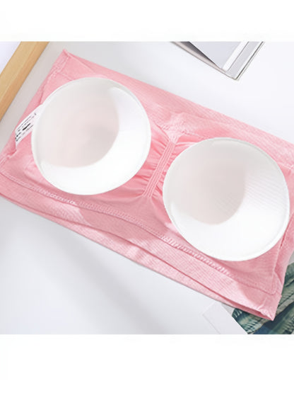 Plus-size Double-layer Anti-slip Underwire Bra with Padded Cups, No-wire Design, and 1pc Style