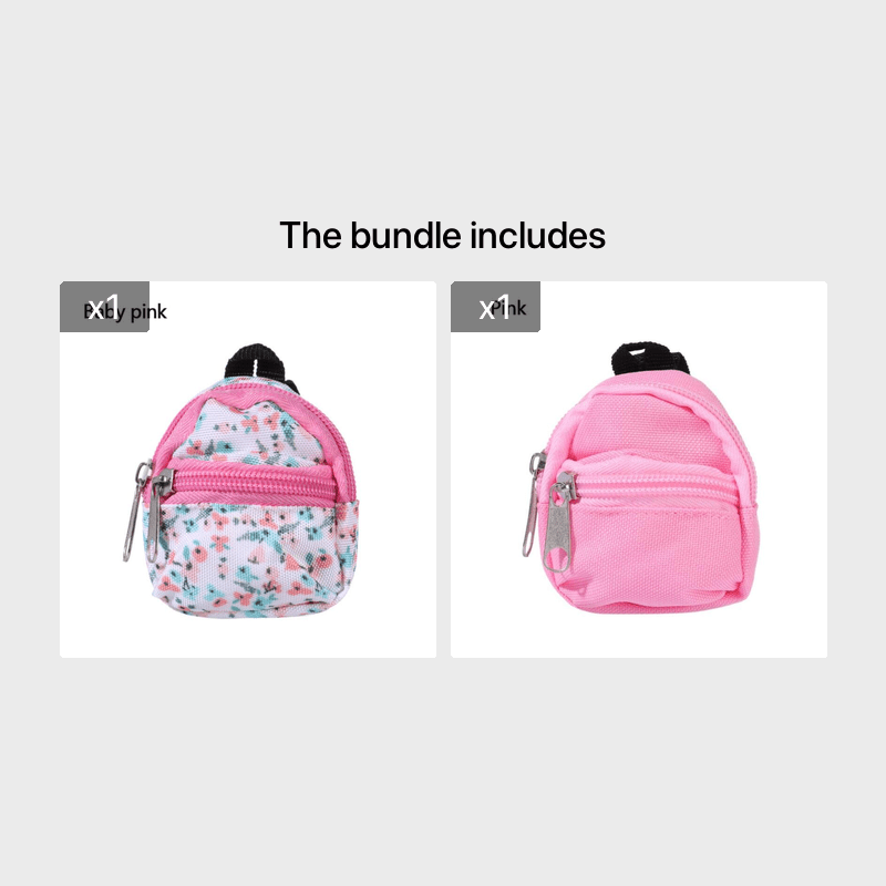 Sac à dos miniature pour poupée LABUBU de 30 cm (1/6 BJD), accessoire de décoration pour maison de poupée, idéal pour Halloween et Noël.